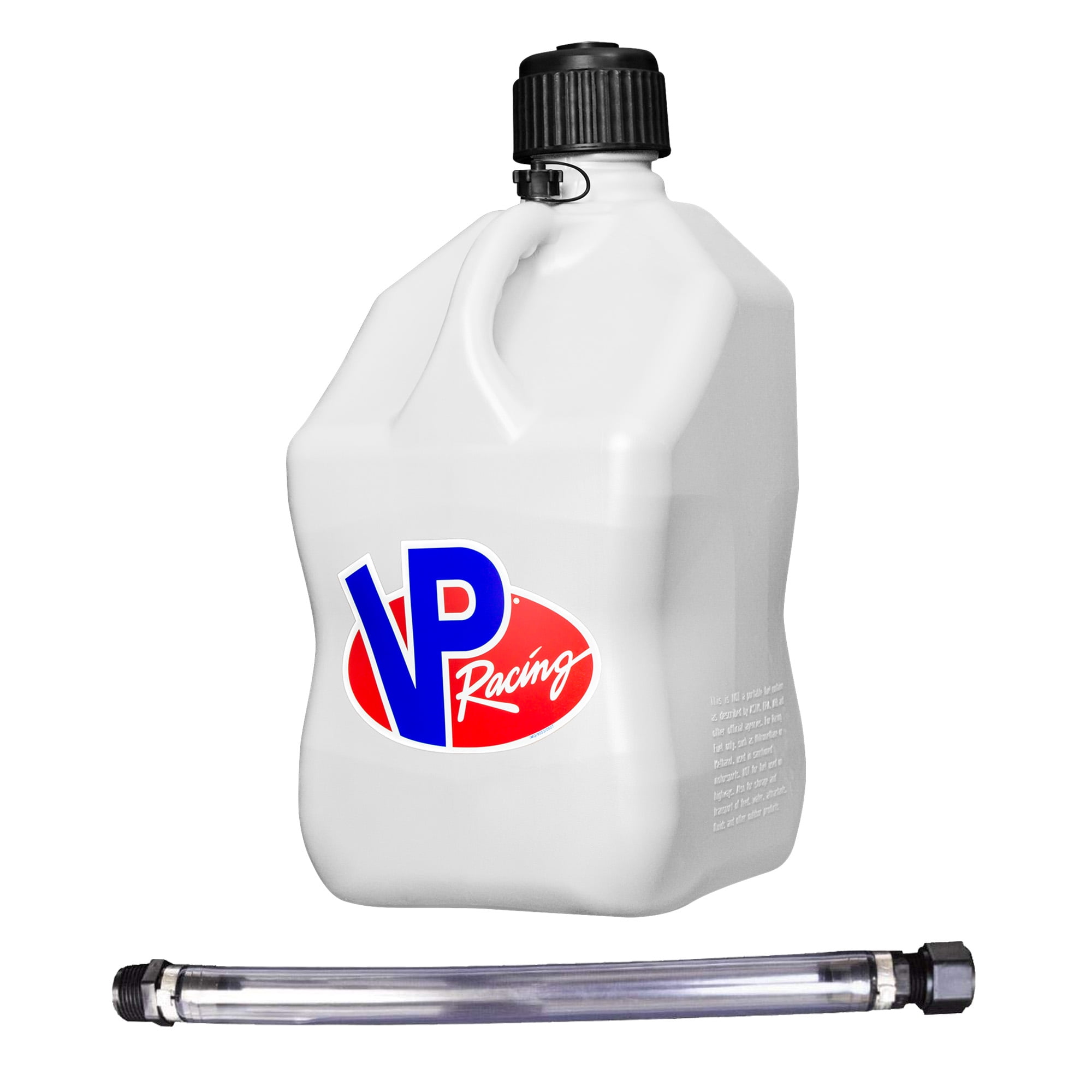 VP Racing Fuels 5Gallon Motorsport Liquid Container, White w/ 14