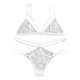 thumbnail image 1 of Gibobby Conjunto de lencería Sujetador de encaje Conjunto de Tanga de lencería Sexy S-2XL ropa de dormir de sujetador de mujer ropa interior de encaje sin espalda(Blanco, CH), 1 of 5