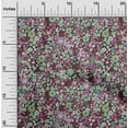 thumbnail image 2 of oneOone Polyester Spandex Maroon Fabric Asian Ditsy Flower Fabric For Sewing Printed Craft Fabric By The Yard 56 Inch Wide, 2 of 4