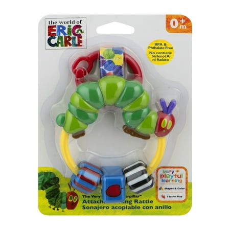 The World of Eric Carle The Very Hungry Caterpillar Attachable Ring Rattle