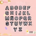 thumbnail image 5 of Pegatinas de tela con letras bordadas de tamaño pequeño, accesorios de ropa, parche para planchar ropa con letras blancas en inglés, 5 of 5