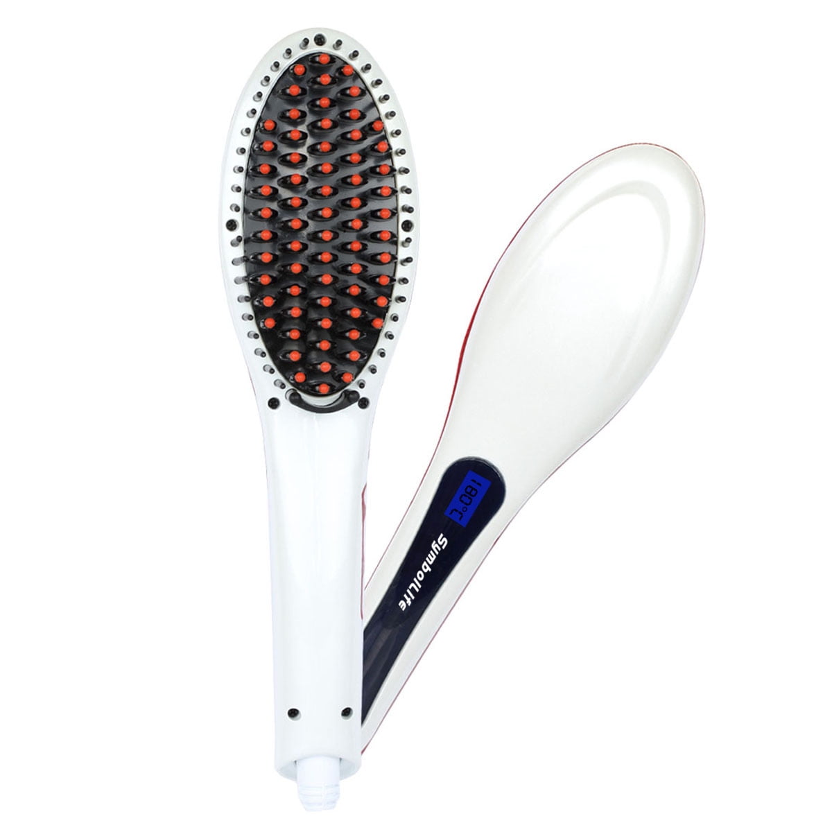 Coastacloud Electric Digital Hair Straightening Brush Straightener Comb