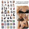 thumbnail image 3 of 47 Piezas de Pegatinas de Tatuaje Temporal Taylors a Prueba de Agua Favores de Fiesta 13 Hojas de Pegatinas de Tatuaje de Mano Regalos para Fanáticos Fiesta de Concierto, 3 of 5