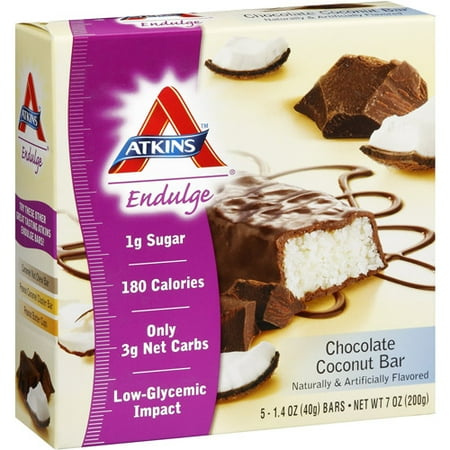 Atkins Endulge Chocolate Coconut Bar, 5ct