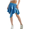 thumbnail image 2 of Eltusu Girls Performance Skirts, Sequin Fashion Elastic Waist Party Dance Skirts Blue Size 7-8T, 2 of 5