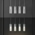 thumbnail image 6 of JONATHAN Y Mium 29.5" 4-Light Modern Style Iron/Crystal/Glass Integrated LED Linear Pendant, Chrome, 6 of 15