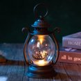 thumbnail image 7 of Halloween Decorative Lantern, Flameless Led Night Light with Haunted House, Vintage Hanging Tabletop Lamp for Indoor Party, Home Mantel and Entryway Display, 7.9 Inch Black Finish, 7 of 7