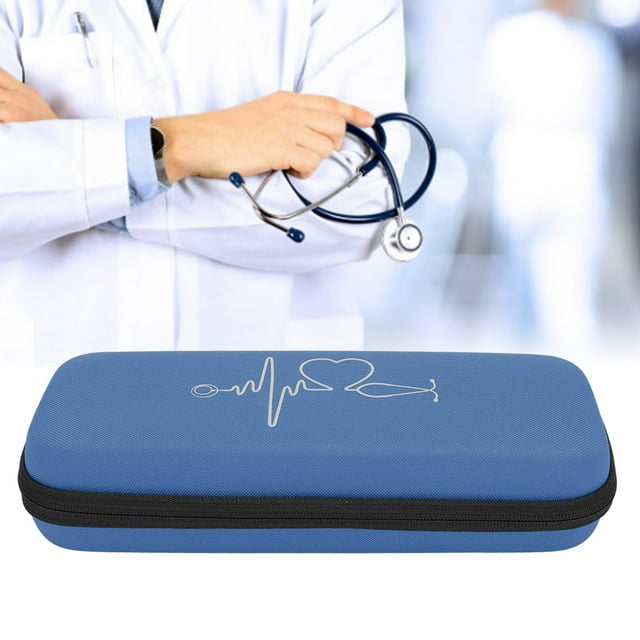 Filfeel Stethoscope Carrying Case, Portable Household Stethoscope Storage Box Organizer Case Storage Bag Container