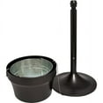 thumbnail image 2 of Genuine Joe 4.25 Gal Fire-safe Smoking Receptacle - 4.25 Gal Capacity - Fire-safe, Powder Coated, Weather Resistant, Handle, Sturdy, Durable, Long Lasting - 37" Height X 16" Width - Galvanized Steel, 2 of 2