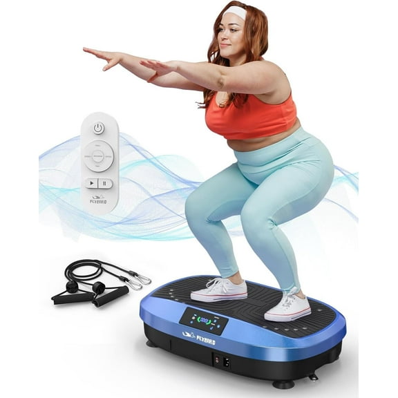 Vibration Plate 4D Oscillation Vibration Platform Whole Body Workout Blue Color
