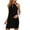 Black, variant on ICHUANYI Stylish Women Casual Sleeveless Halter Solid Dress Spring Summer New Trending 2024