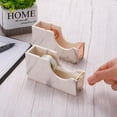 thumbnail image 5 of FOAUUH Tape Dispenser, Tape Dispenser Desk Cute Tape Desk Dispenser Holder Weighted Transparent Acrylic Weighted Marble Pattern Heavy for Tape Office Desktop, white Gold, 5 of 5