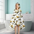 thumbnail image 6 of Cartoon Construction Vehicles Forklifts Hooded Bath Towel，50"x30" for Ages 3 To 12 Kids, Quick Dry Lightweight Soft Microfiber Hood Beach Towel Cover Up for Kids, 6 of 7