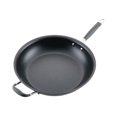 thumbnail image 3 of Anolon Advanced Home Hard-Anodized Nonstick 14.5″ Skillet with Helper Handle – Moonstone, 3 of 4