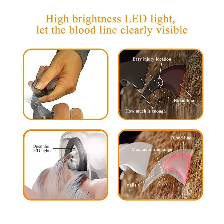 Dog nail clipper clearance light
