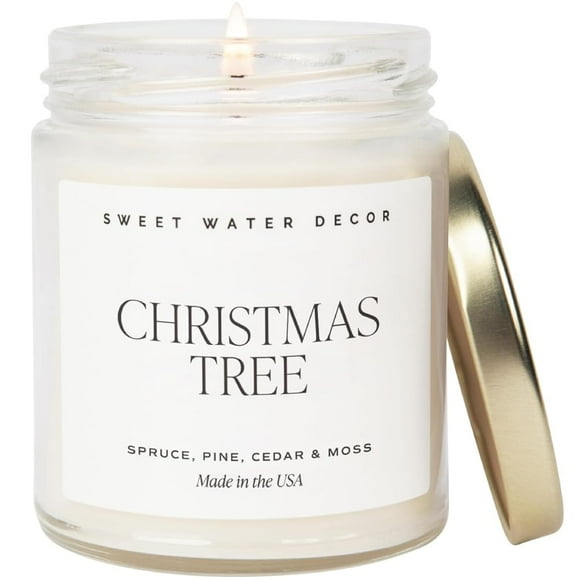 Vela Sweet Water Decor con aroma a árbol de Navidad, 255 ml