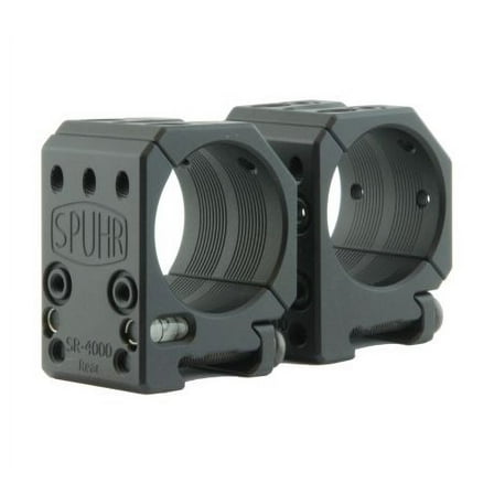 Spuhr Separate 34mm 0MIL/0MOA 1" Scope Rings with Leveling Kit, Precision Optic Mounting (SR-4000)