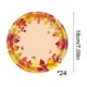 thumbnail image 3 of Mantel de plástico con temática de Acción de Gracias con estampados de hojas de arce, ideal para decoración de fiestas y catering, 24 piezas, 3 of 5
