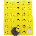 thumbnail image 1 of Autocollants Ronds Visage Heureux Jaunes 1/2 Pouce Étiquettes Rondes 10 Feuilles de 30 Autocollants 300 au Total, 1 of 2