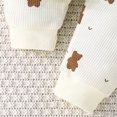 thumbnail image 4 of Odeerbi 6M-2Y Infant Boys Girls Cotton Outfits Bear Print Long Sleeve Sweatshirt Jogger Pants Two-piece Set Casual Loungewear Infant Boys Girls Clothes, 4 of 8