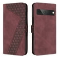 thumbnail image 1 of SaniMore Wallet Case for Google Pixel 7 6.3" 2022, Durable PU Leather Case Kickstand Magnetic Clasp Cash Pocket Card Holders Shockproof Anti-drop Full Body Protective Case For Google Pixel 7, Winered, 1 of 13