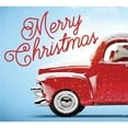 thumbnail image 2 of My Door Decor 285901XMAS-028 7 x 8 ft. Red Truck Christmas Christmas Door Mural Sign Split Car Garage Banner Decor, Multi Color, 2 of 4