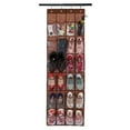 thumbnail image 2 of Wmhnj Organizador de zapatos para puerta con 24 bolsillos y ganchos metlicos, gran espacio de malla para zapatos, zapatillas, cinturones, bufandas y accesorios, perfil fino de 4,4 cm., 2 of 8