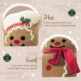 thumbnail image 2 of Phantoscope Christmas Series Decorative Chef Gingerbread Man Polyester Decorative Pillow,beige,20 x 13.5 inch, 2 of 5