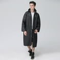 thumbnail image 1 of Imperméables Portables en EVA pour Adultes, Ponchos de Pluie Réutilisables avec Capuches et Manches Imperméables Légers, Noir, 1 of 5