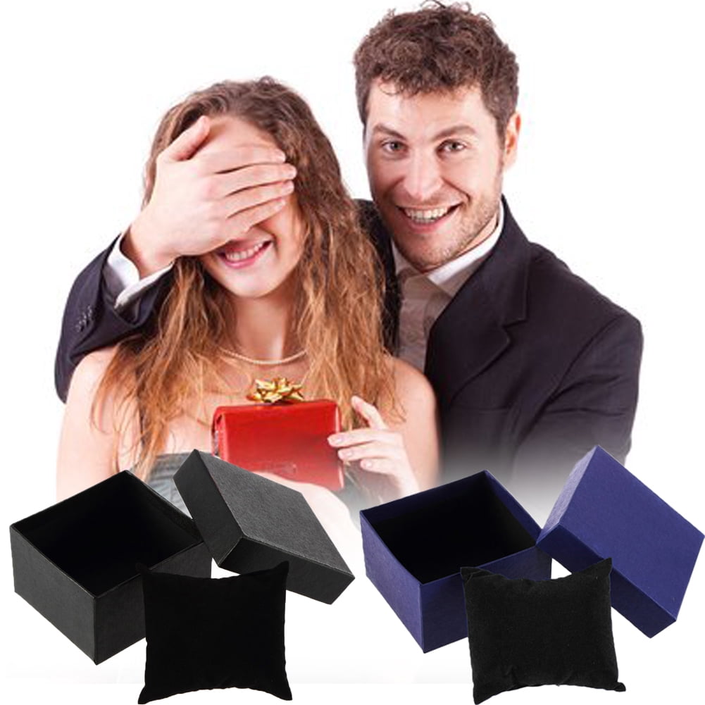 LINASHI Mini Faux Leather Travel Jewelry Box Easy Portable Gift Storage Organizer Case for