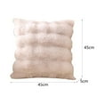 thumbnail image 5 of Cojín para sofá, regalo de cumpleaños, resistente al desgaste, material de felpa, cojín cuadrado para dormitorio, cama, decoración del hogar, sofá Blanco, 5 of 5