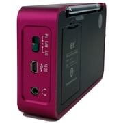 Tecsun X3 High Definition Speaker with Aluminum Case and built in FM radio and MP3 Player - Red
