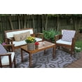 thumbnail image 3 of Erbanica Tapis Réversible Intérieur Extérieur 5 Pieds x 8 Pieds Gris Trellis, 3 of 3