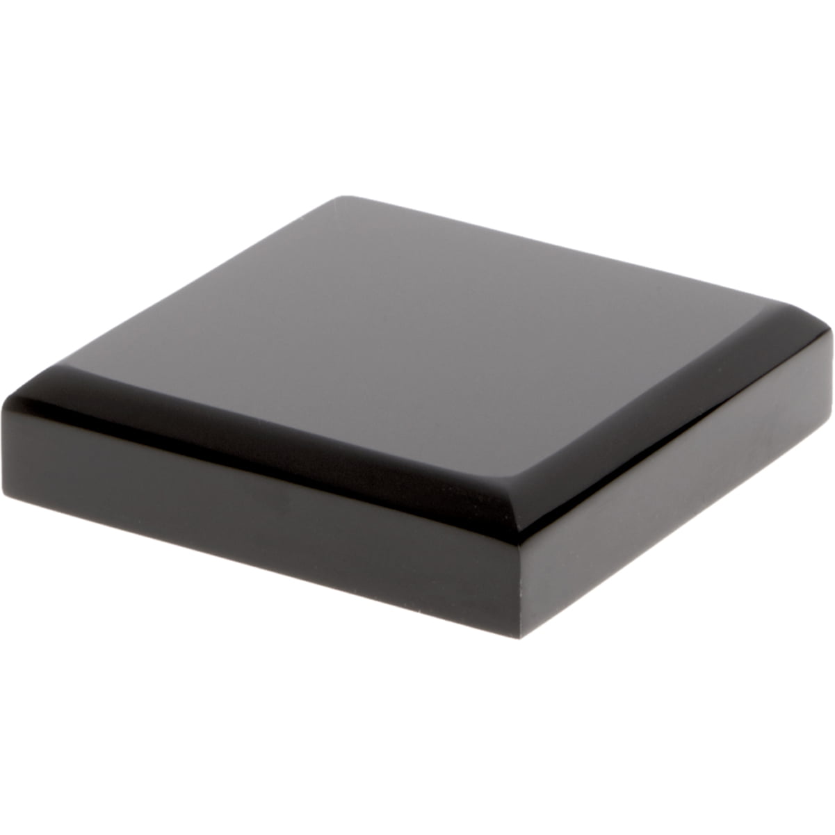 Plymor Brand Black Acrylic Square Beveled Display Base.75 H x 5 W x 5 D