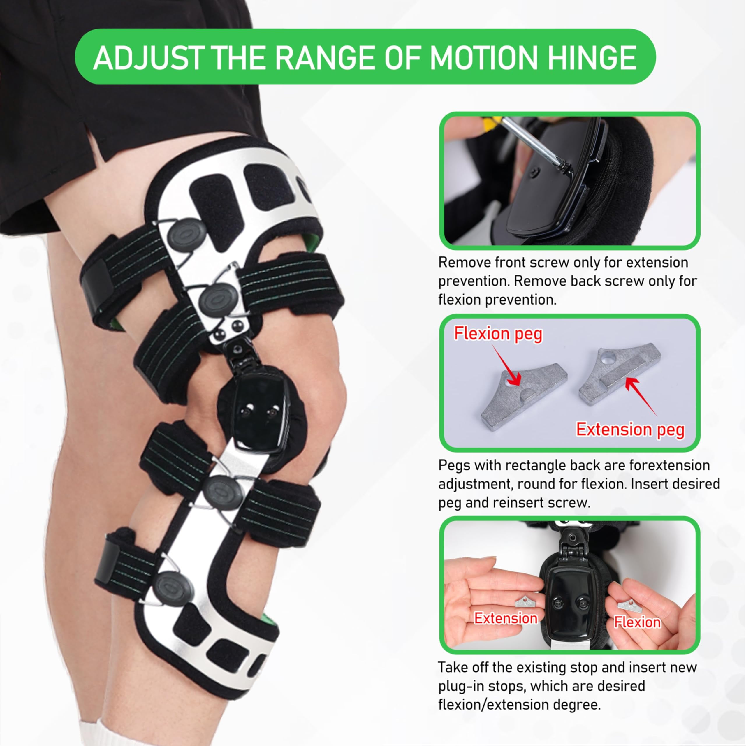 Insunen OA Knee Brace for Osteoarthritis, Unloading, Arthritis Pain and Knee Support for Men & Women (L-Left)