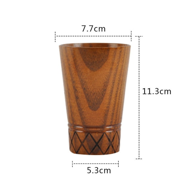 Tasse en Bois de Jujube Colorée Faite à la Main pour Plusieurs Boissons