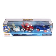 3PK Sonic, Knuckles & Silver Pull Back