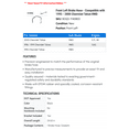 thumbnail image 2 of Front Left Brake Hose - Compatible with 1995 - 2000 Chevy Tahoe RWD 1996 1997 1998 1999, 2 of 2