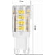 thumbnail image 5 of G9 Led Bulbs, 3000k 5w Warm White G9 Led Bulb, 5 of 5