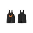 thumbnail image 2 of RUINIXCW Toddler Baby Boy Girl Halloween Overalls Outfit Summer Fall Clothes Romper Bib Overalls Devil Pumpkin Face Printed Sleeveless Jumpsuit Shorts, 2 of 7