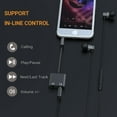 thumbnail image 3 of 3.5mm TRRS Microphone Headphone Splitter, Dual Audio Jack Y Adapter for for Music Movie Sharing Compatible with iPhone, 3 of 5