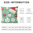 thumbnail image 5 of SHANXI Christmas Pillow Covers Christmas Decorations Snow Farmhouse Throw Pillows Decor Seasonal Blessings Cushion Case 24x24in, 5 of 5