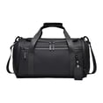 thumbnail image 2 of Bolsa de lona Viajamiento de la bolsa Duffel Tote Ajustable Correa impermeable Bolsa de prenda para hombres Bolsa de viaje para acampar 45 x 22 x 21 Negro, 2 of 8