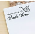 thumbnail image 3 of Printtoo Personalized Self Inking This Book Belongs to Library Stamp Custom Rubber Stamper-68 x 30 mm, 3 of 4