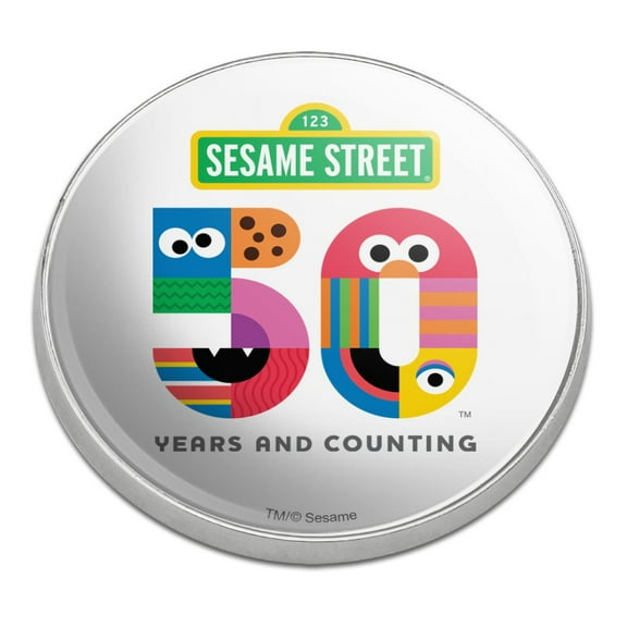Sesame Street 50th Anniversary Logo Golfing Premium Metal Golf Ball Marker