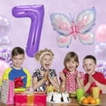 thumbnail image 4 of Set de globos Antwhale 7 mariposa morada para fiesta, 4 of 4