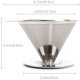 thumbnail image 3 of Cono de goteo reutilizable para café, filtro de café portátil, 3 of 8