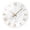 White, variant on White Marble Wall Clock 12 Inch Modern Wall Clocks Battery Operated Silent Non Ticking Round Glass Clock for Kitchen Bedroom Living Room