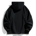 thumbnail image 3 of TBWNWG Black Zip up Hoodie,Men's Casual Hooded Plaid Color Matching Hoodie,Size 2XL, 3 of 3