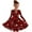 Dresses-A47Multicolor, variant on Big Girl's forest Tree Print Dress Long Sleeve Red Holiday Party Dress Soft Stretchy A-Line for Spring Casual and Family Gathering